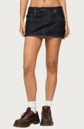 EDIKTED Noura Denim Miniskirt