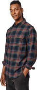 Aubin Crowle Button Up Flannel Shirt