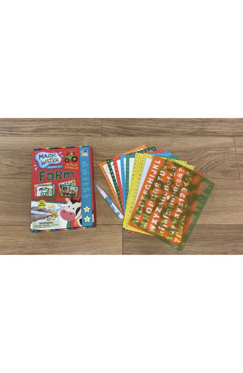 Buddy & Barney Magic Water Drawing Set, Animal Themed Activity, Kids 3+, Alternate, color, Multicolored