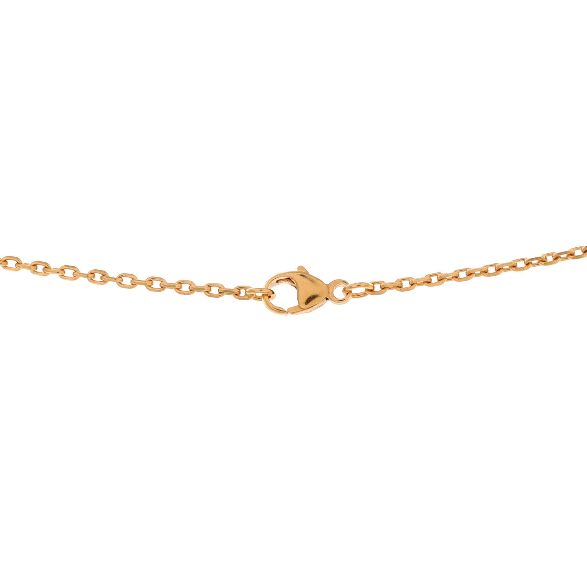 Pre-Owned Hermes Pop H Pendant Chain Necklace Metal and Enamel Mini, Alternate, color, Gold