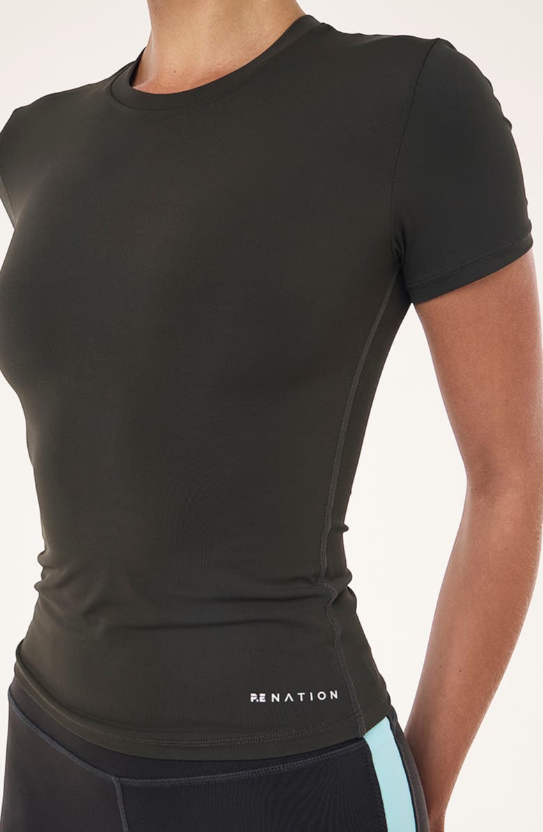 P.E Nation Foundation T-Shirt, Alternate, color, Smokestone