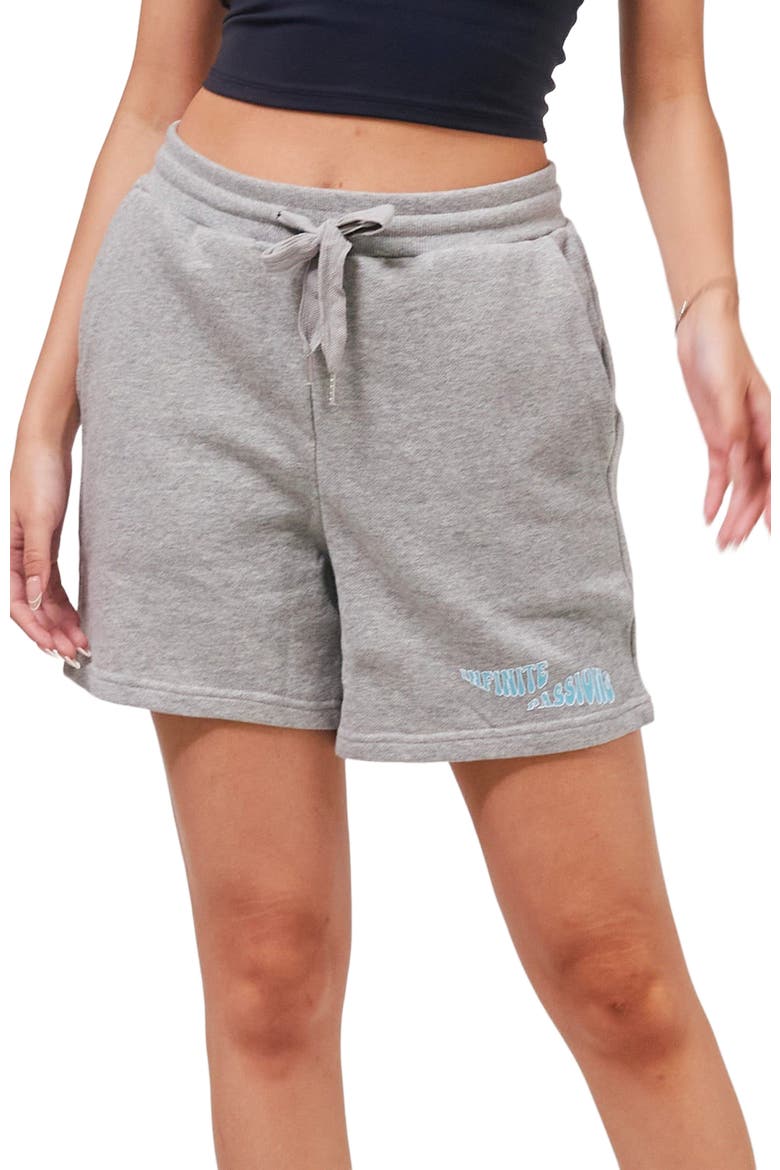 Infinite Passions Sweatshorts, Alternate, color, Heather Grey/Blue