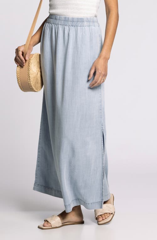 Thread & Supply Briar Chambray Maxi Skirt In Blue