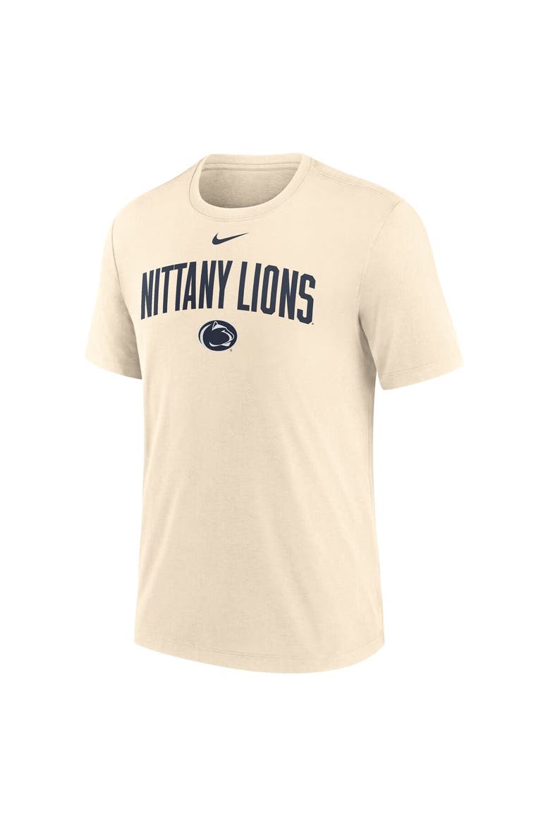 Men's Nike Natural Penn State Nittany Lions Arch Logo Triblend T-Shirt, Alternate, color, Natural