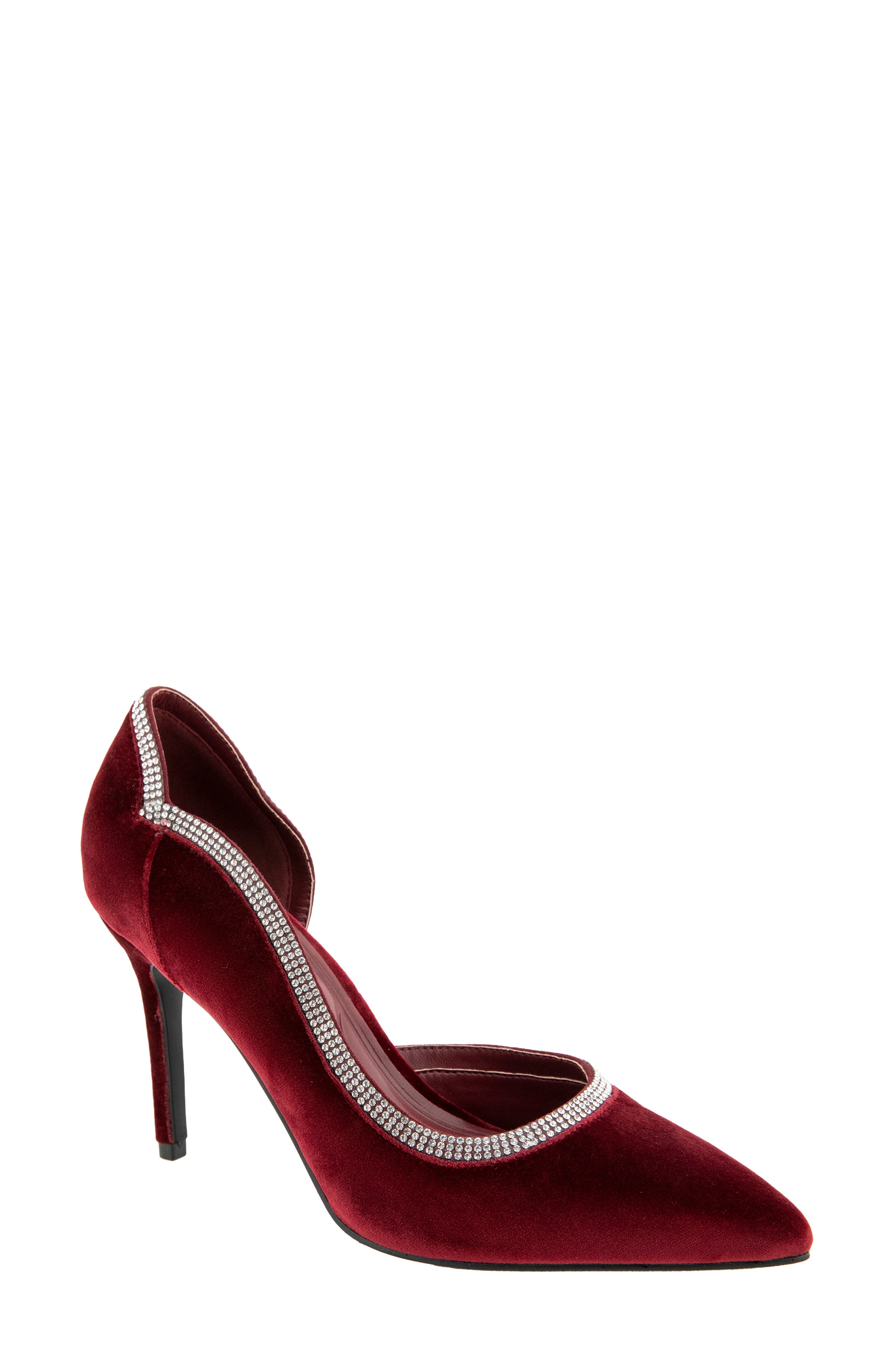 BURGUNDY RHINESTONE