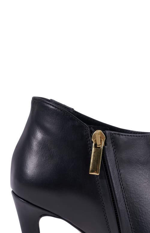 Shop Stinaa.j Ivy Orthopedic Pointed Toe Booties In Black Leather