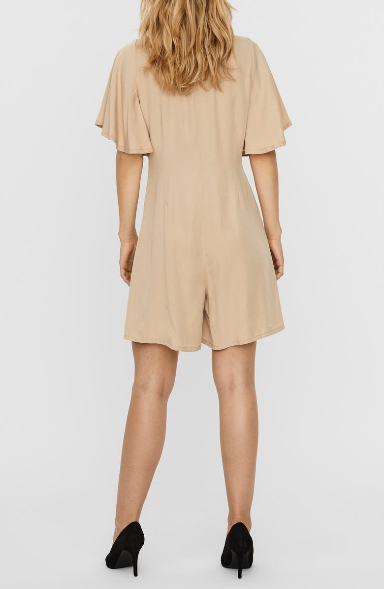 VERO MODA Viviana Flutter Sleeve Romper, Alternate, color, 