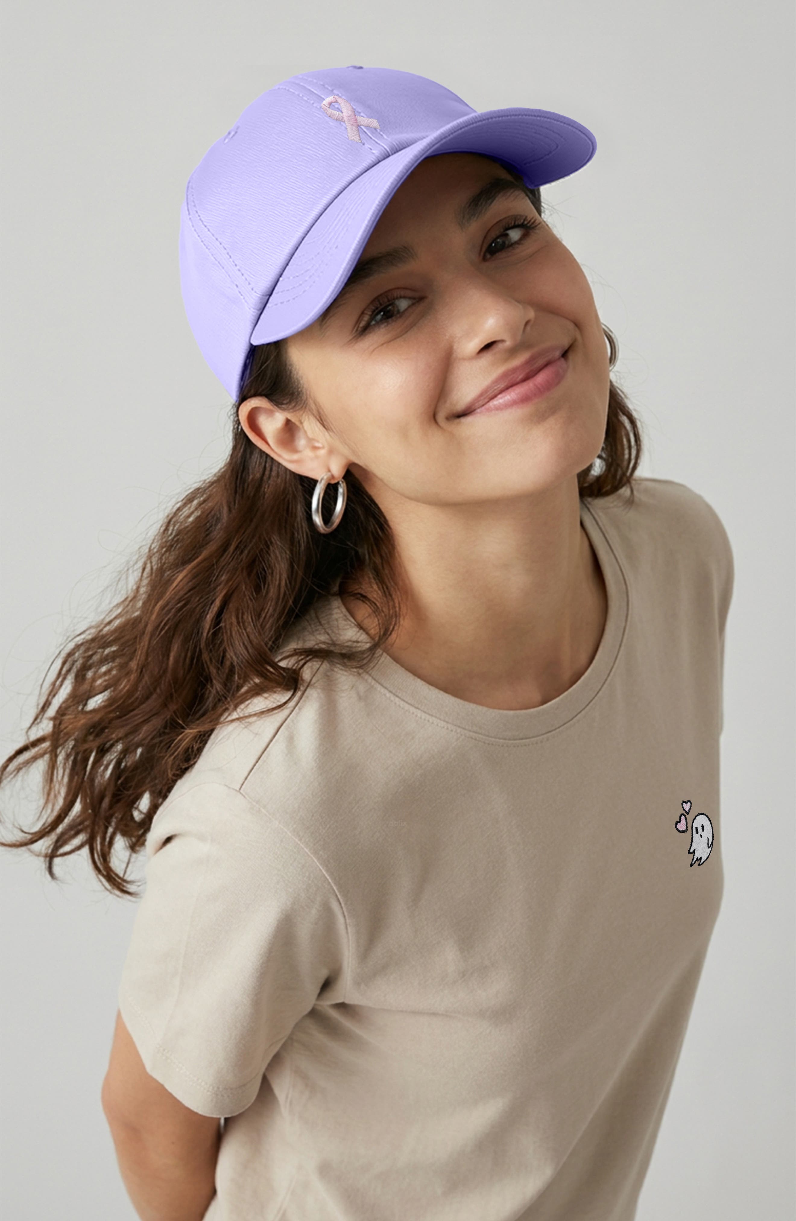 Dalix Pink Ribbon Dad Cap (Women) | Nordstrom