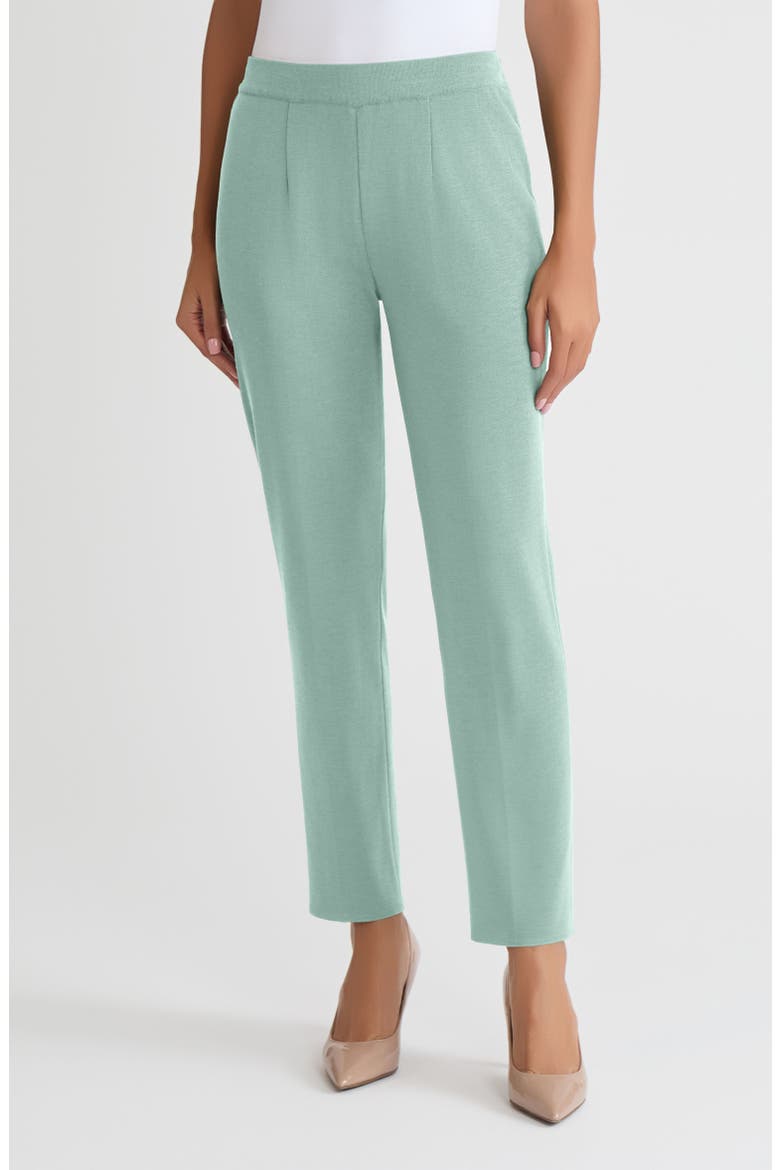 Nancy Slim Leg Mylana Knit Pant, Main, color, Mystic Green