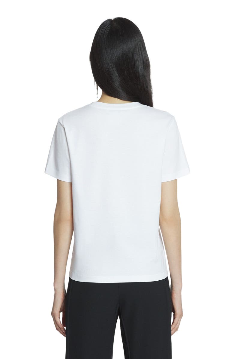 Lanvin Bead Embroidered T-Shirt, Alternate, color, Optic White