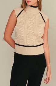 DELUC Joe Mock Neck Knit Vest