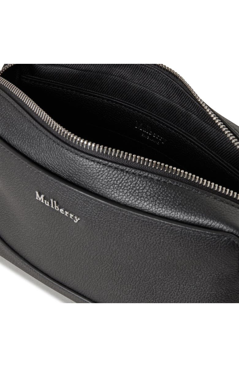 Mulberry Small Farringdon Leather Messenger, Alternate, color, Black