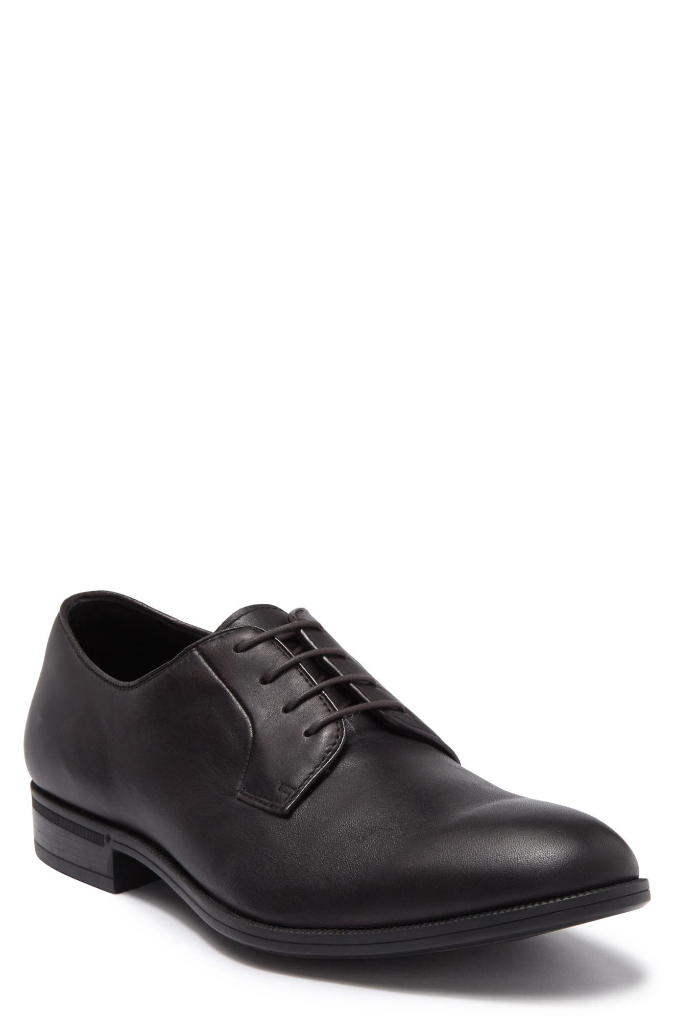 Gordon Rush Bailey Leather Plain Toe Derby, Main, color, Moka Leather