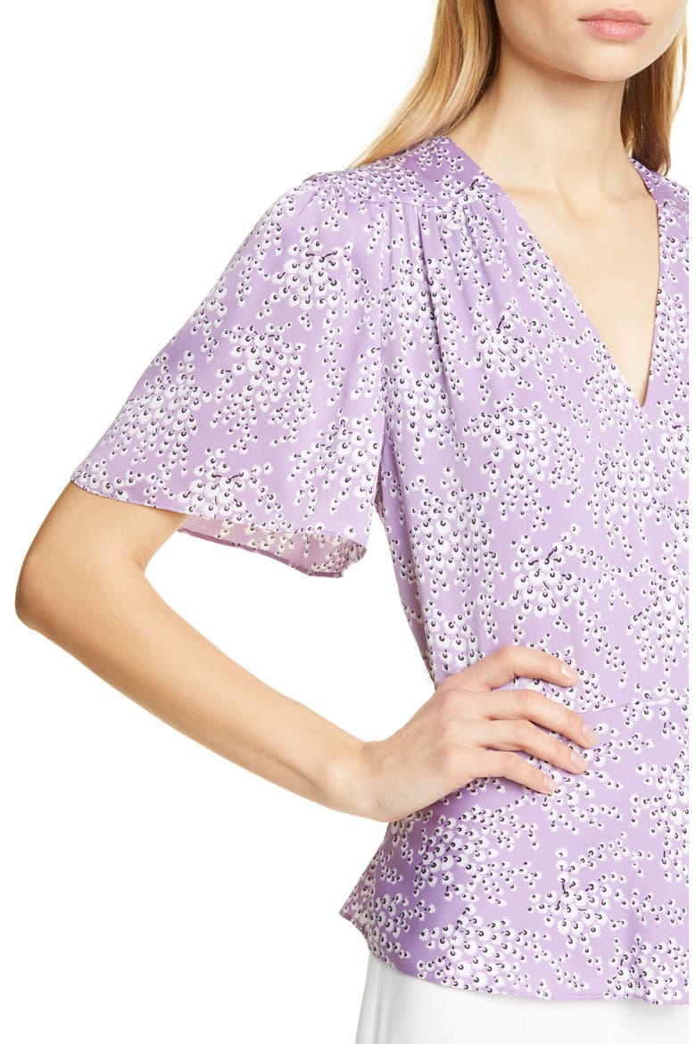 Stretch Silk Top, Alternate, color, PURPLE RHAPSODY SIDDAL FLORAL