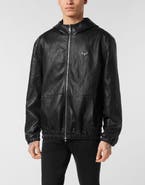 PHILIPP PLEIN Eco Leather Windbreaker Men
