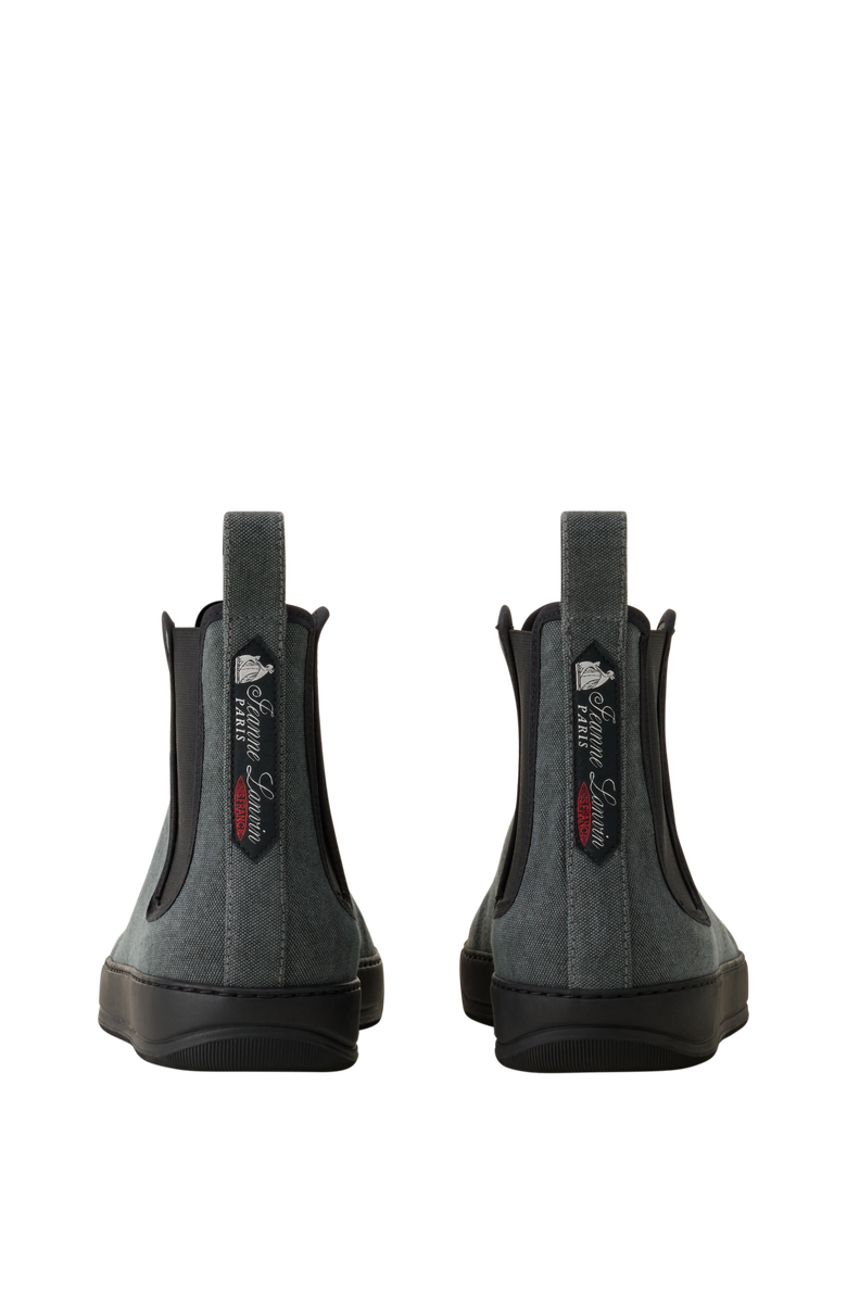 Lanvin Dbb1 High Top Canvas Sneakers, Alternate, color, Black/Anthracite