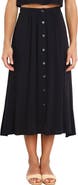 Petal & Pup Ava Button Front Midi Skirt