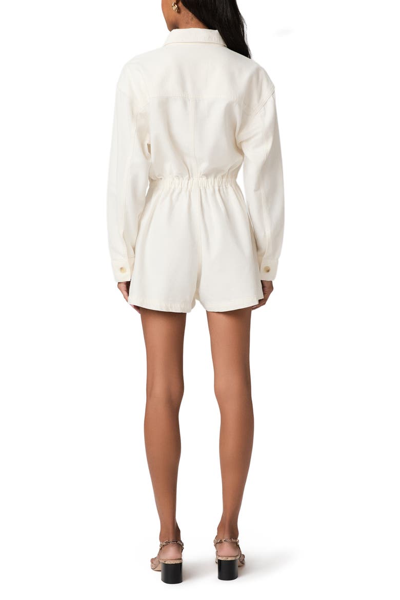 Madigan Shirt Romper, Alternate, color, TONAL ECRU