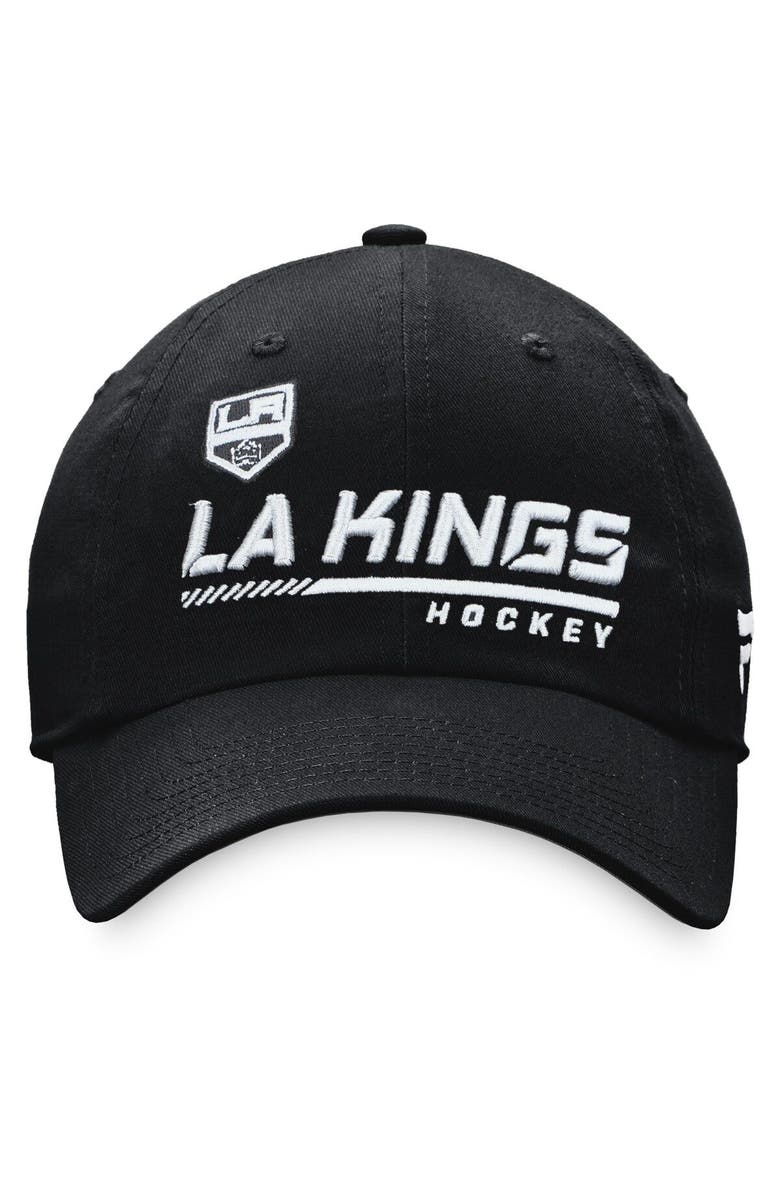 FANATICS Men's Fanatics Branded Black Los Angeles Kings Authentic Pro Locker Room Adjustable Hat, Alternate, color, 