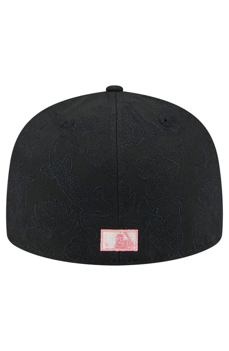 New Era Men's New Era Black Florida Marlins Cooperstown Collection Tonal Koi 59FIFTY Fitted Hat, Alternate, color, 