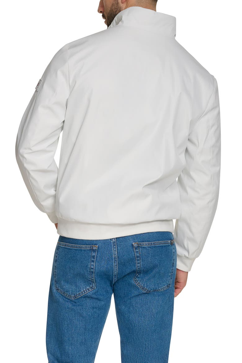 Ribbed Bomber Jacket, Alternate, color, WHITE