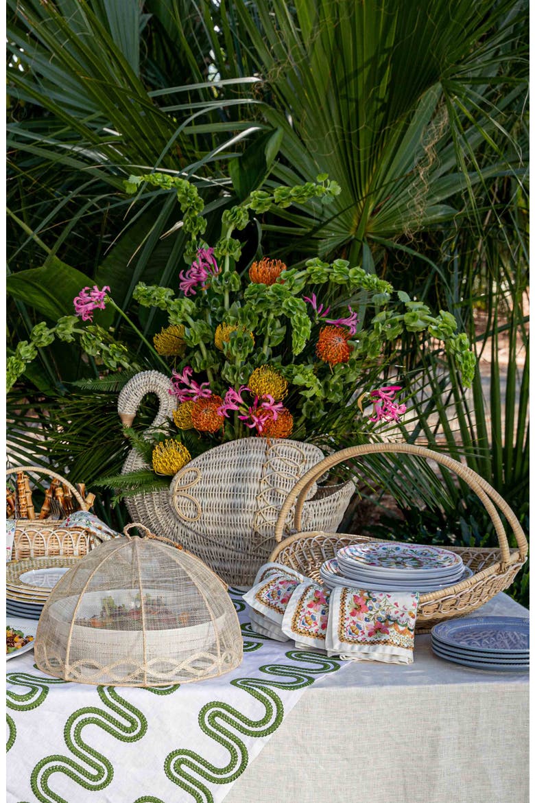 Provence Rattan Gathering Basket, Alternate, color, WHITEWASH