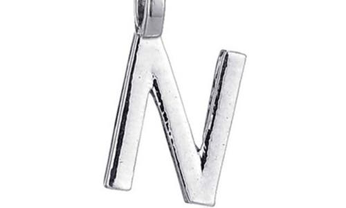 Adornia Initial Pendant Layered Chain Necklace In Silver