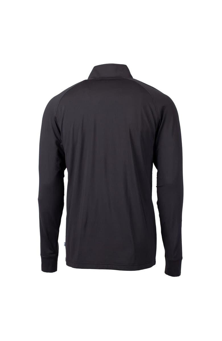 Cutter & Buck Men's Cutter & Buck  Black Ivy League DryTec Adapt Eco Knit Stretch Recycled Quarter Zip Pullover, Alternate, color, Black