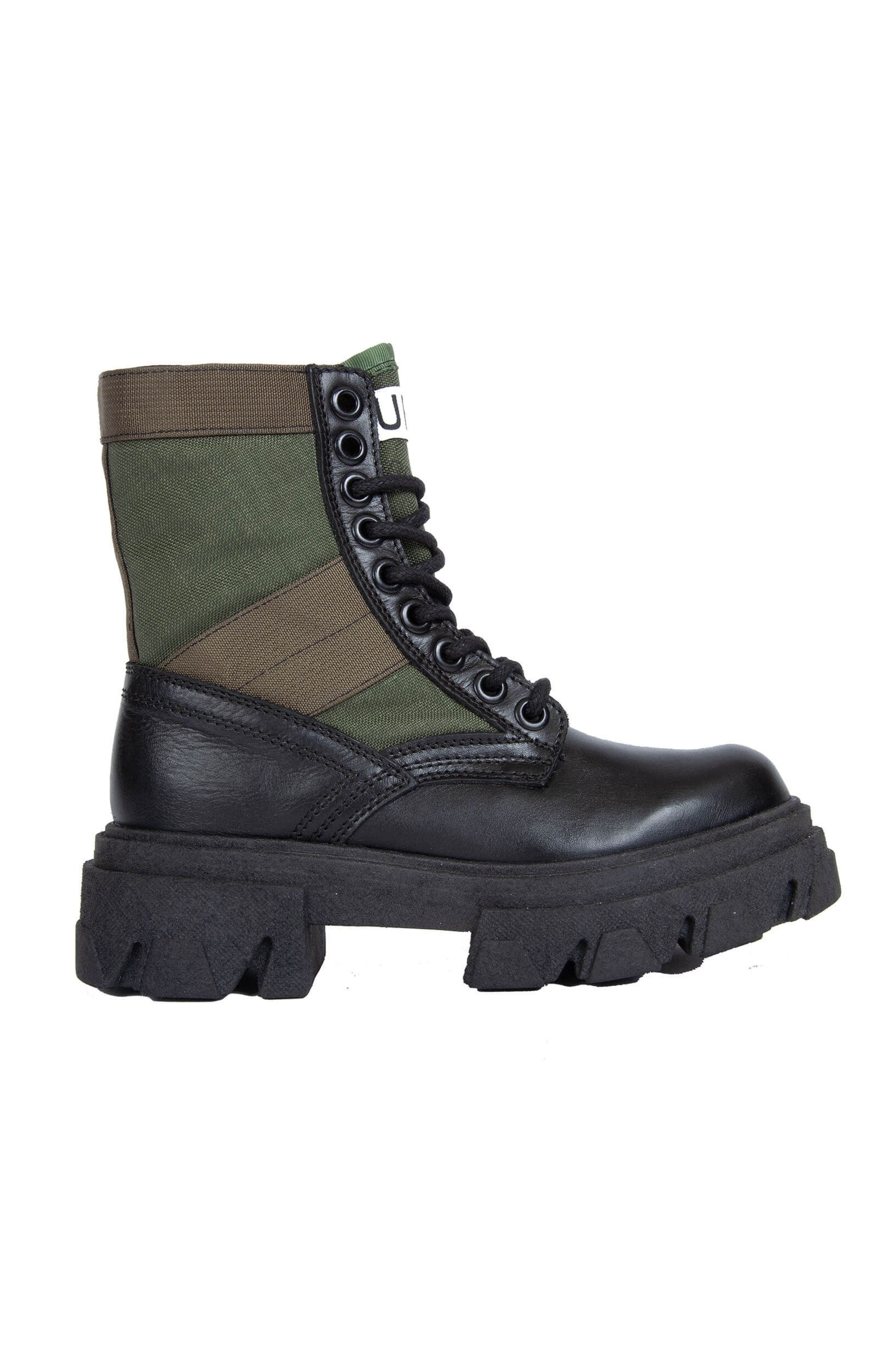 Jungle Short Boots, Alternate, color, Green/black