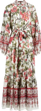 KOBI HALPERIN Lana Floral Print Long Sleeve Dress