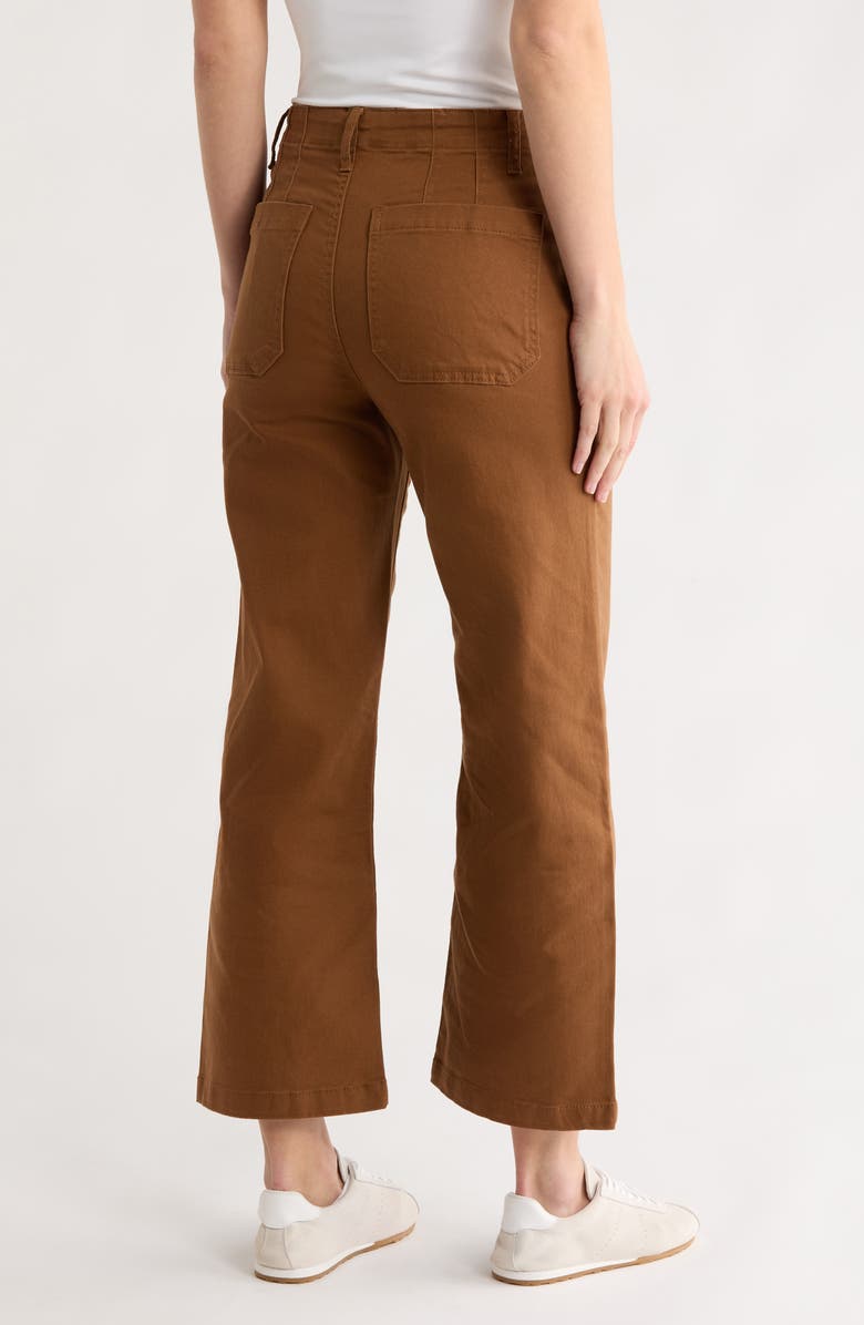 Sanctuary Supernova Crop Wide Leg Pants, Alternate, color, Cedar Bark
