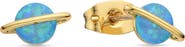 EYE CANDY LOS ANGELES Saturn Opal Stud Earrings