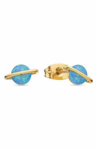 Saturn Opal Stud Earrings