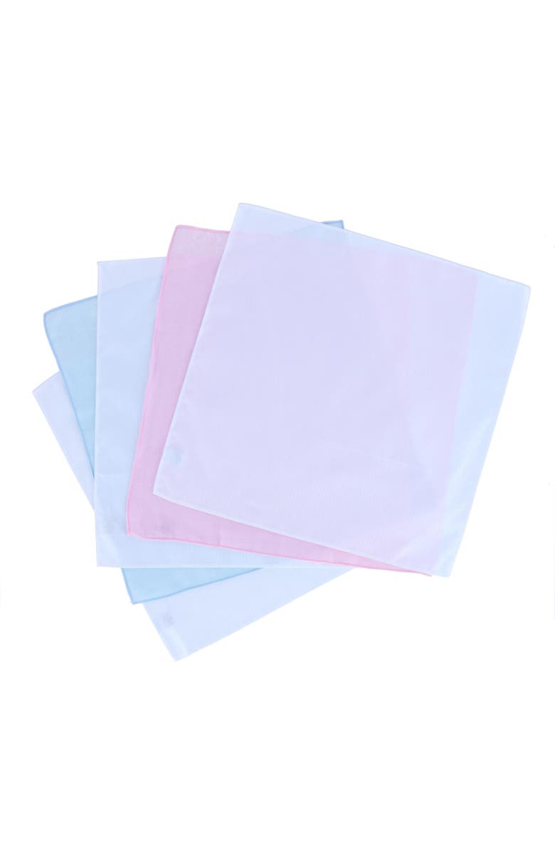 Trafalgar Dapper Premium Cotton Handkerchiefs, Alternate, color, Blue Multi