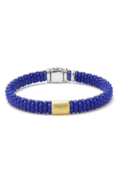 Men's Anthem Ceramic Caviar Beaded Bracelet