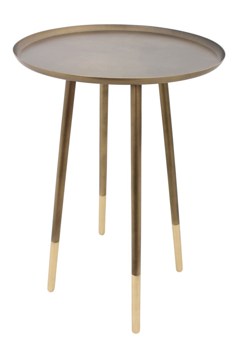 Iron Accent Table, Main, color, ANTIQUE BRASS