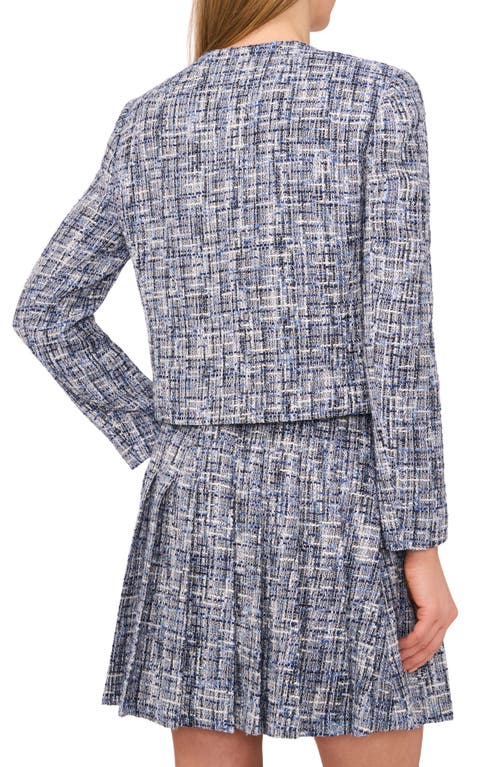 Ted Baker Tweed Jacket In Blue