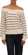 Project Social T Carmel Stripe Off the Shoulder Pullover