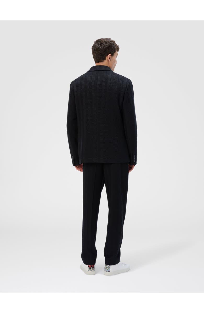 Missoni Straight Pants With Zigzag Pattern, Alternate, color, Black