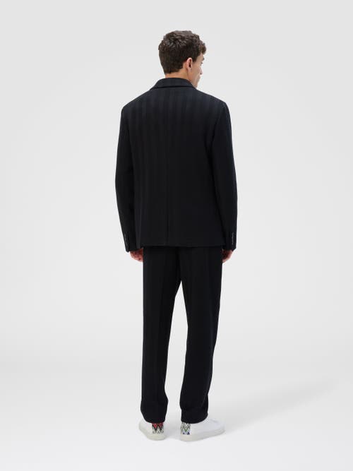 Missoni Straight Pants With Zigzag Pattern In Black