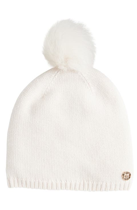 Cashmere Pompom Beanie