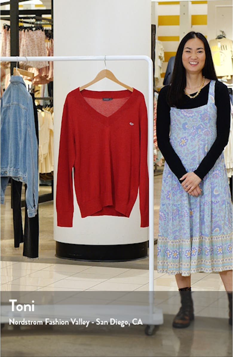 Heritage V-Neck Cotton Sweater, sales video thumbnail