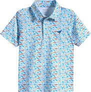 AMERICAN FIT Kids' Fishing Lures Print Polo