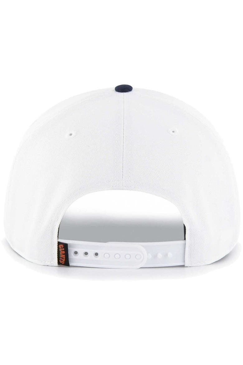 Men's '47 White San Francisco Giants Flag Script Hitch Snapback Hat, Alternate, color, White