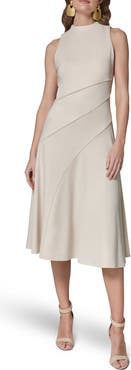 Donna Karan New York Sleeveless Fit & Flare Midi Dress