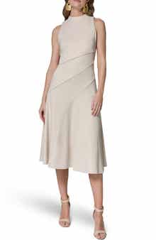 Sleeveless Fit & Flare Midi Dress