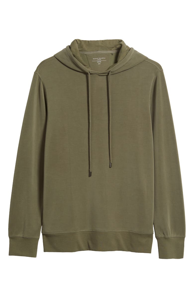 Daniel Buchler Supersoft Hoodie, Alternate, color, Olive