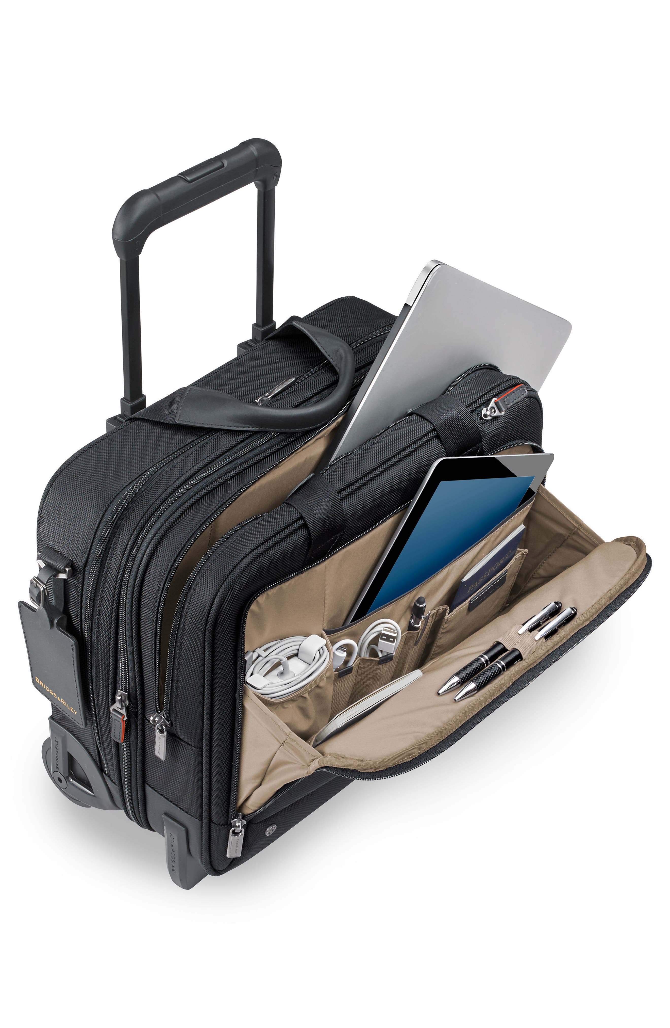 Briggs & Riley @work 15-Inch Medium Expandable Wheeled Briefcase, Alternate, color, 