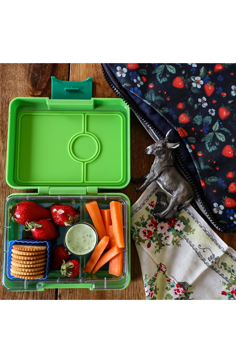 Yumbox Poche Insulated Lunch Bag Sleeve Slim, Lightweight, and Portable with Handles & Pockets for Bento Boxes and Snacks, Alternate, color, Strawberry Fields