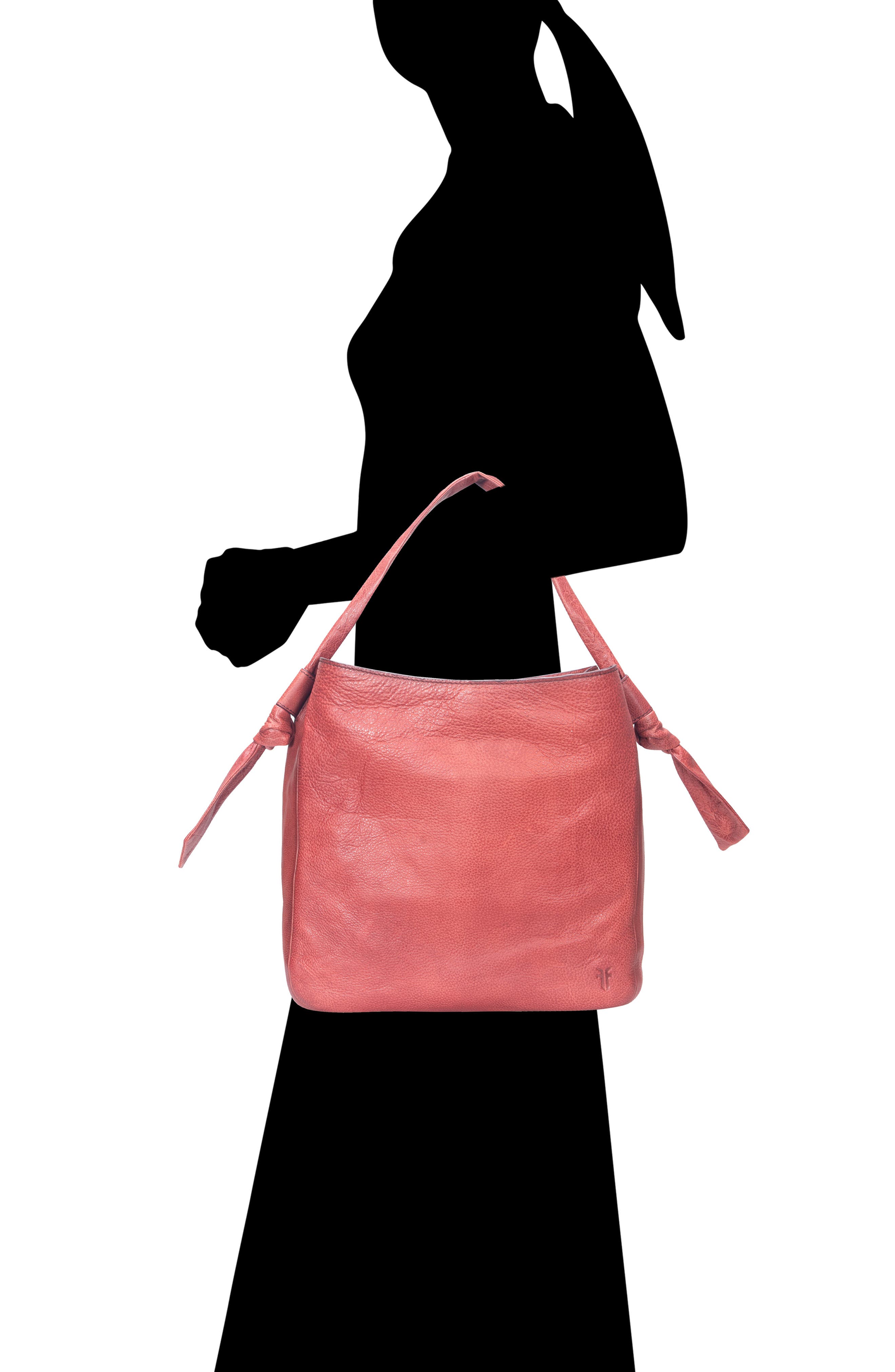 Frye Nora Knotted Strap Hobo Bag, Alternate, color, Burgundy